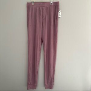 NWT Jenni Solid Waffle Knit Lounge Pajama Pants in Antique Rose Color